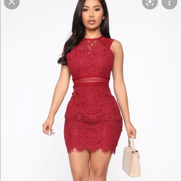 Fashion Nova Dresses & Skirts - Fashion Nova Rosaleen Lace Midi Dress
